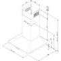 AEG DK4460-M Slimline Standard 60cm Chimney Cooker Hood Stainless Steel