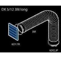 Elica DK5/12 300cm Ducting Kit Round Flexi with Gravity Flap
