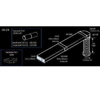 Elica DK5/8 125mm Ducting Kit Round
