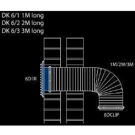 Elica DK6/3 150mm Wide 3m Long Round Flexi Ducting Kit