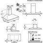 AEG 6000 Series 60cm Pyramid Chimney Cooker Hood - Stainless Steel