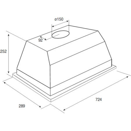 GRADE A1 - AEG DL7275-M9 73cm Canopy Cooker Hood in Stainless Steel