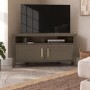 Corner Dark Wooden TV Stand with Storage - TV's up to 43" - Delilah