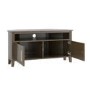 Corner Dark Wooden TV Stand with Storage - TV's up to 43" - Delilah