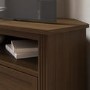 Corner Walnut TV Stand with Storage - TV's up to 43" - Delilah