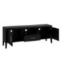Large Black Wooden TV Stand with Storage - TV's up to 65" - Delilah