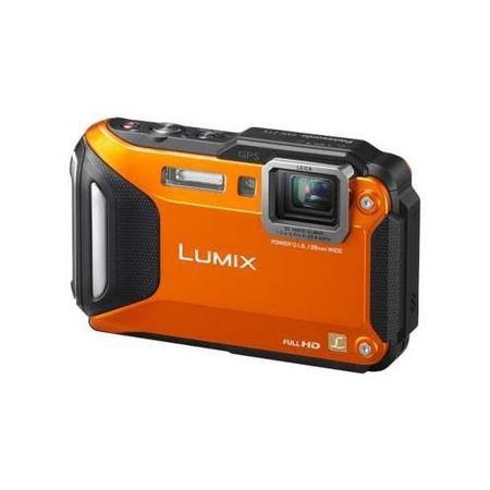 Panasonic DMC-FT5 3D Orange Camera Kit inc 8GB Class 10 SD Card and Hard Case