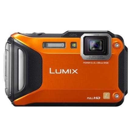 Panasonic DMC-FT5 3D 16MP 4.6xZoom 3.LCD 28mm Leica Wtprf GPS WiFi Tough / Waterproof Camera - Orange