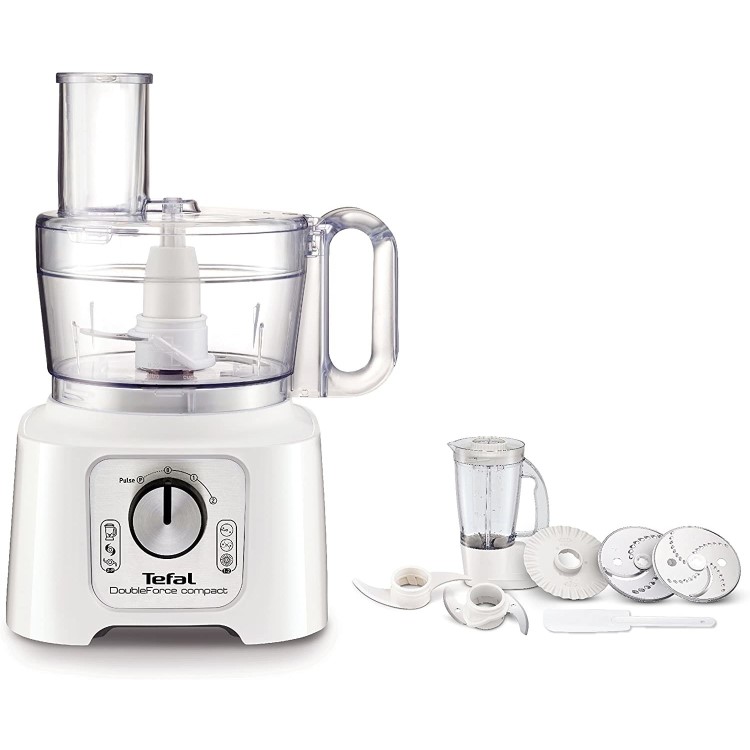 Tefal D0542140 Doubleforce Compact Food Processor - White