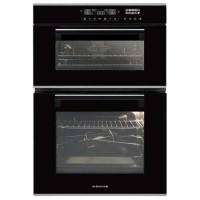 De Dietrich DOD1198B Touch Control Pyroclean Electric Built-in Double Oven - Black