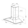 Elica DOLCE-COPPER Decorative Chimney Cooker Hood 860mm - Copper