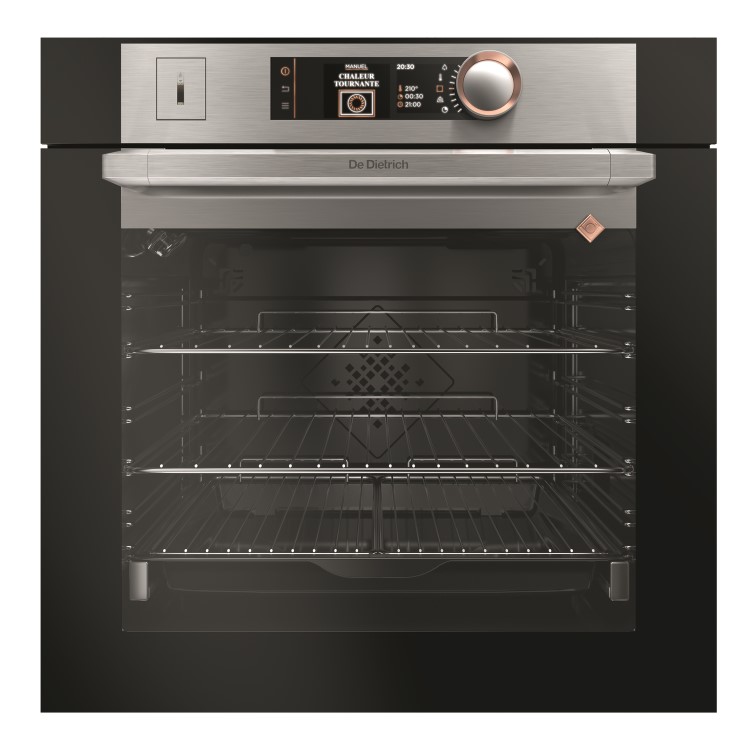 De Dietrich DOS7585X Built-in 60cm Combi Steam Oven Pyrolytic 73 Litre DX2 Display -  Platinum
