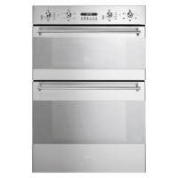 Smeg DOSC34X Classic Multifunction Electric Built In Double Oven Stainless Steel