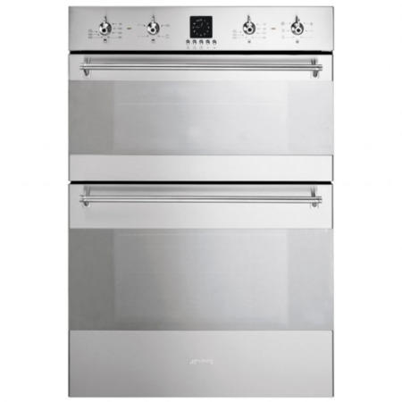 GRADE A2 - Smeg DOSC36X Classic Multifunction Electric Built In Double Oven - Stainless Steel