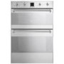 GRADE A2 - Smeg DOSC36X Classic Multifunction Electric Built In Double Oven - Stainless Steel