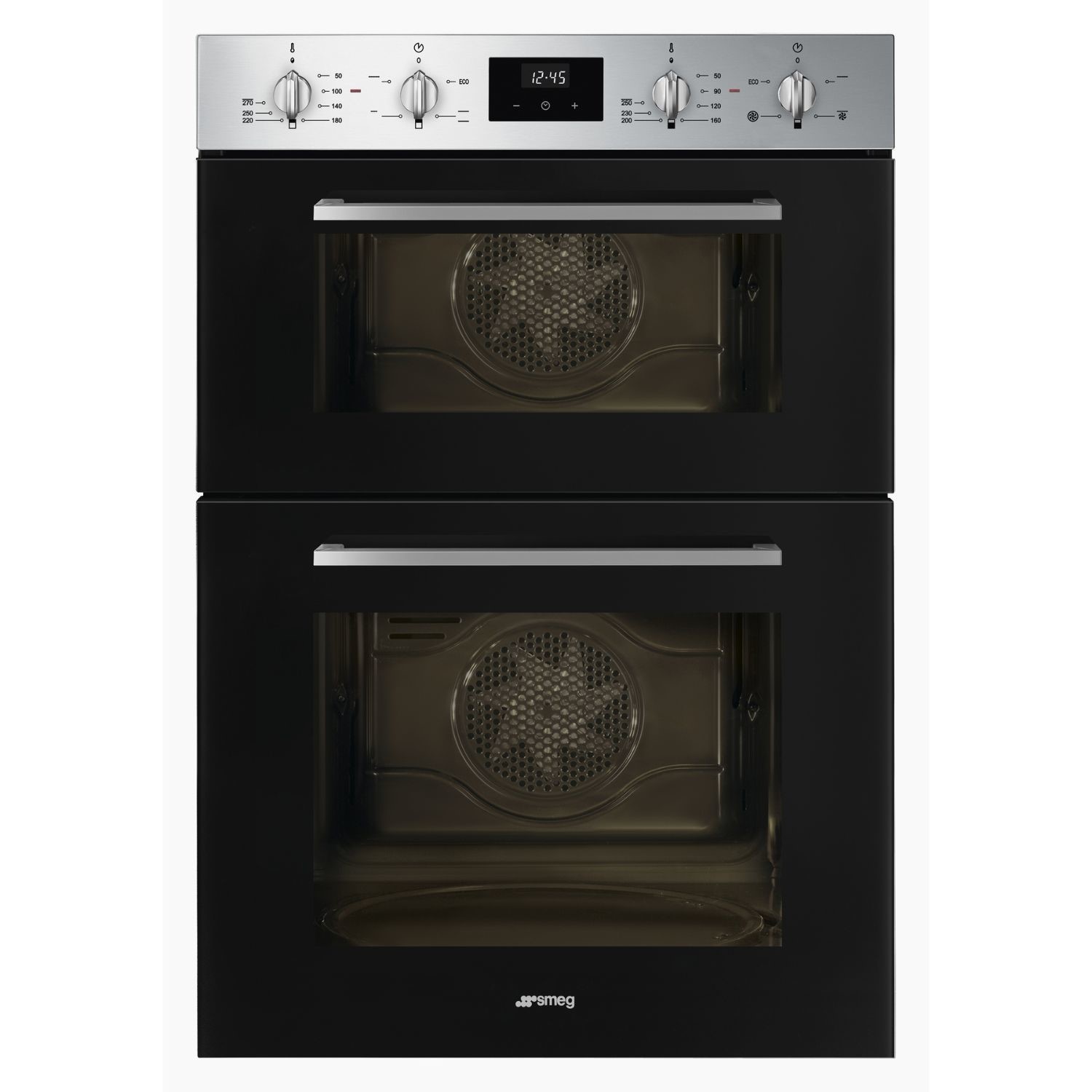 Smeg DOSF400B Cucina Built In Double Oven - Black