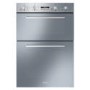 Smeg DOSF44X Cucina 60cm Stainless Steel Electric Double Multifunction Oven with New Style Controls