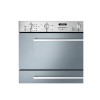 GRADE A2 - Smeg DOSF44X Cucina 60cm Stainless Steel Electric Double Multifunction Oven with New Style Controls