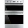 GRADE A2 - Smeg DOSF634X Classic Multifunction Electric Built In Double Oven Stainless Steel