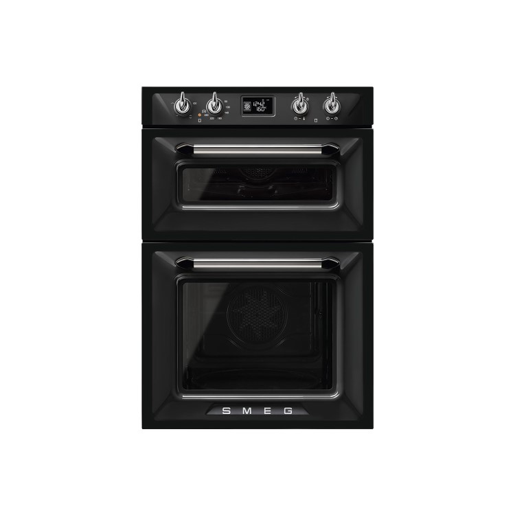 Smeg DOSF6920N1 Victoria Traditional Multifunction Electric Built In Double Oven - Black