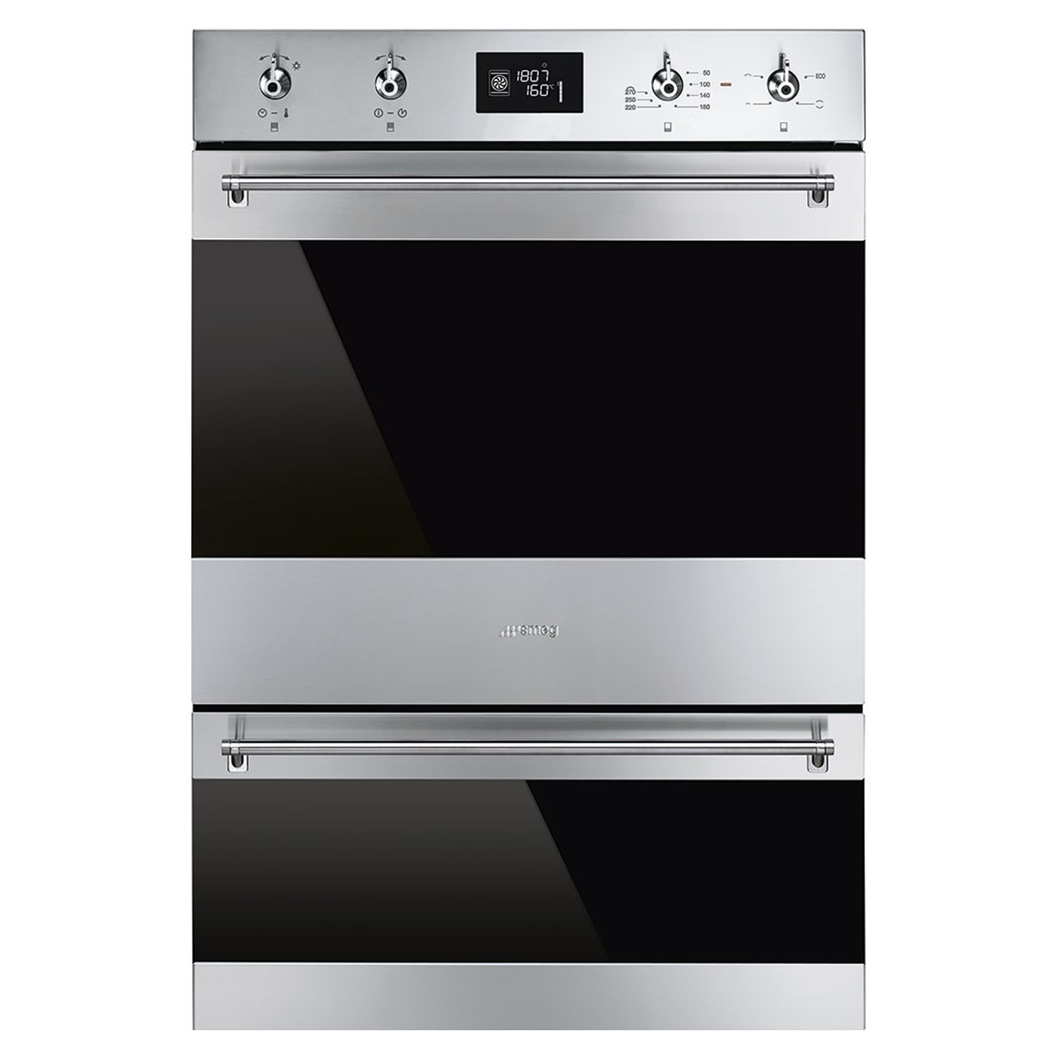 Smeg Classic Electric Built In Double Oven - Stainless Steel