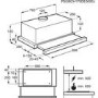 AEG DPB2920M 90cm Grey Painted AEG DPB2920M 90cm Grey Built-In Telescopic Cooker Hood Stainless Steel