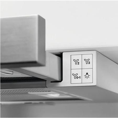 AEG DPB3931S 90cm Telescopic Canopy Cooker Hood - Silver