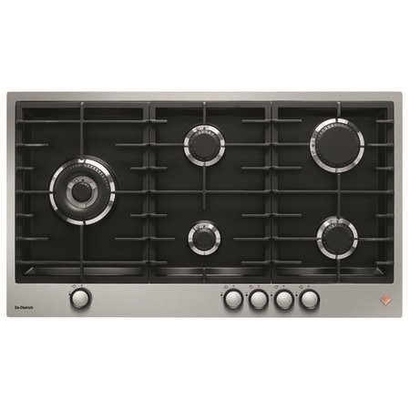 De Dietrich 90cm 5 Burner Gas Hob - Stainless Steel DPE7929XF