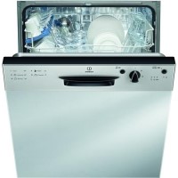 GRADE A1 - Indesit DPG15B1NX 13 Place Semi-Integrated Dishwasher-Stainless Steel