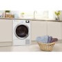 GRADE A2 - Beko DPH8756W 8kg  Freestanding Heat Pump Tumble Dryer - White