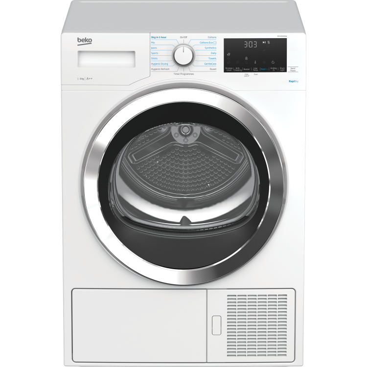 Beko RapiDry 9kg Heat Pump Freestanding Tumble Dryer - White