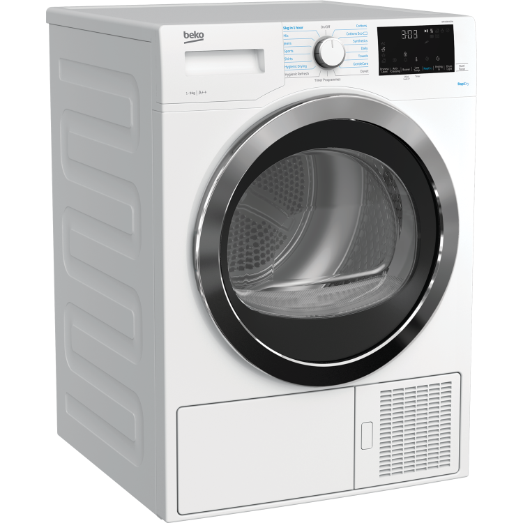Beko RapiDry 9kg Heat Pump Freestanding Tumble Dryer - White