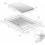 GRADE A1 - De Dietrich DPI7768X 90cm Slimline Induction Hob 2xHoriZones Black