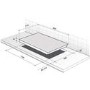 De Dietrich DPI7870X 80cm 4 Zone Induction Hob 4 Functions 20 Power Levels -  Black