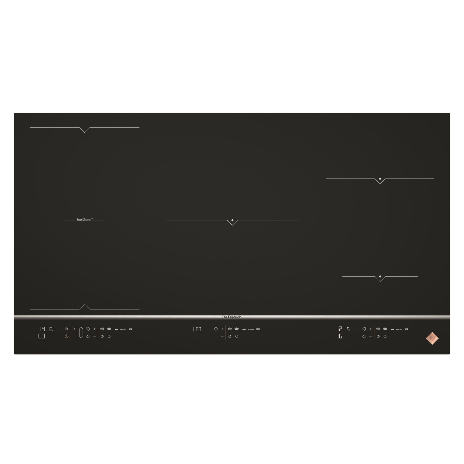 Refurbished De Dietrich DPI7965X 90cm 5 Zone Induction Hob with HoriZone