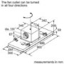 Bosch Series 6 90cm Ceiling Cooker Hood - Stainless Steel