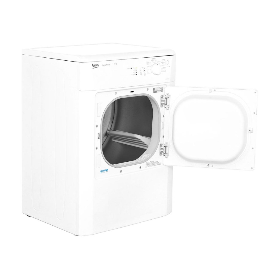 Beko DRVS62W 6kg Freestanding Vented Sensor Dryer White Appliances