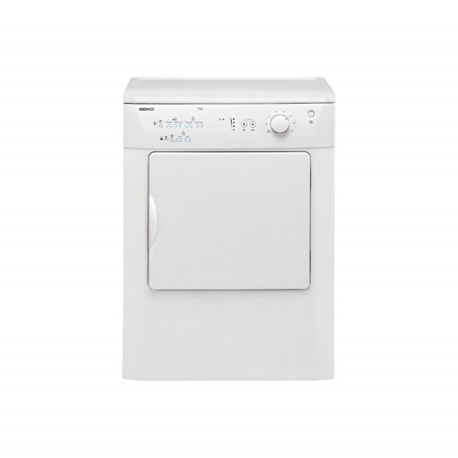 GRADE A2 - Beko DRVT71W 7kg Freestanding Vented Tumble Dryer - White