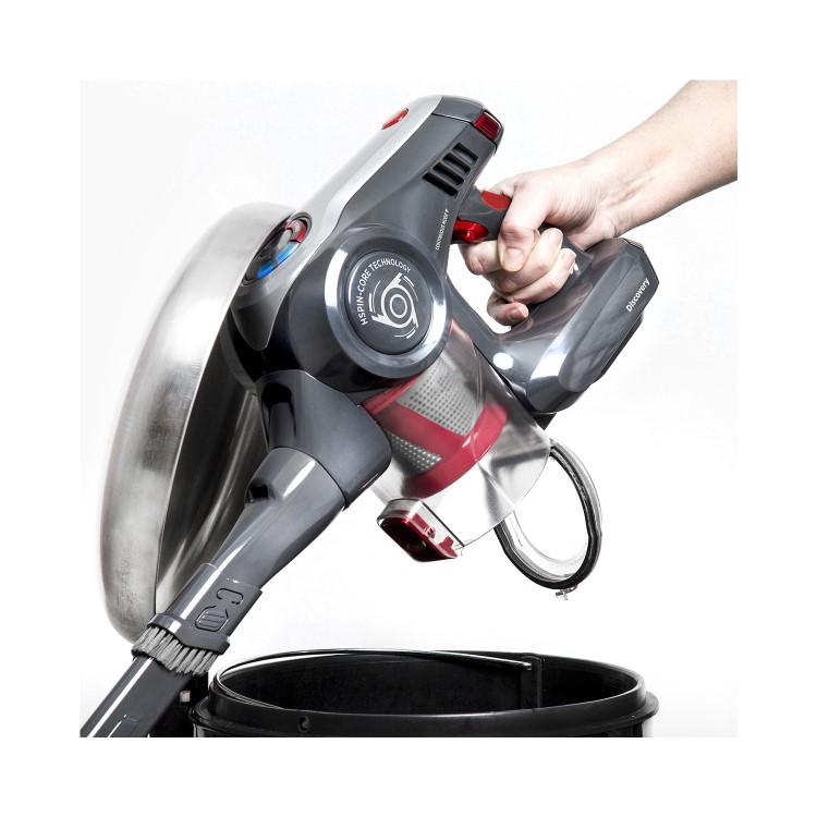 Hoover DS22G Discovery Cordless Stick Vacuum Cleaner - Titanium & Red