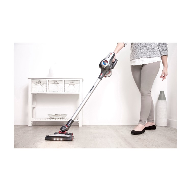 Hoover DS22G Discovery Cordless Stick Vacuum Cleaner - Titanium & Red