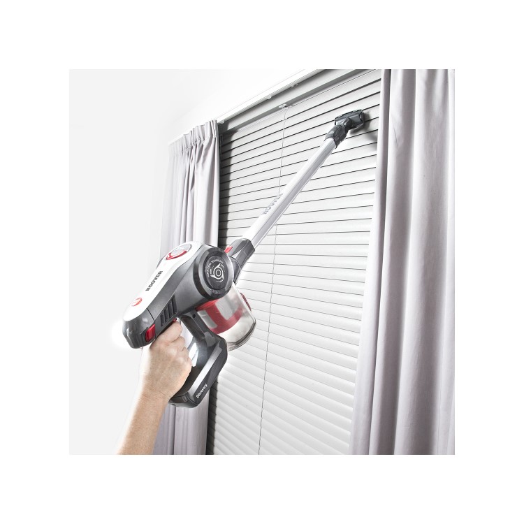 Hoover DS22G Discovery Cordless Stick Vacuum Cleaner - Titanium & Red