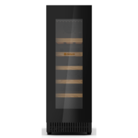 De Santii 18 Bottle Capacity Single Zone Wine Cooler - Black