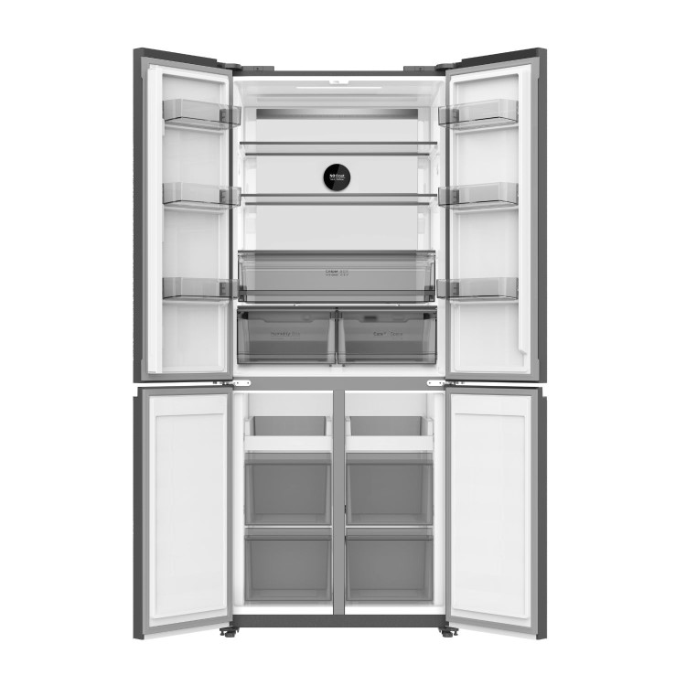 DeSantii 458 Litre Four Door American Fridge Freezer – Dark Inox
