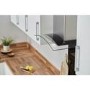 De Santii 60cm Curved Glass Chimney Hood - Stainless Steel