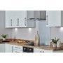 De Santii 60cm Curved Glass Chimney Hood - Stainless Steel