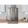 De Santii 60cm Curved Glass Chimney Hood - Stainless Steel