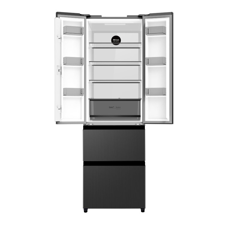 DeSantii 400 Litre French Style American Fridge Freezer - Dark Inox
