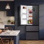 DeSantii 400 Litre French Style American Fridge Freezer - Dark Inox