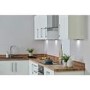 De Santii 60cm Flat Glass Chimney Cooker Hood  - Stainless Steel