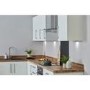 De Santii 60cm Flat Glass Chimney Cooker Hood  - Stainless Steel